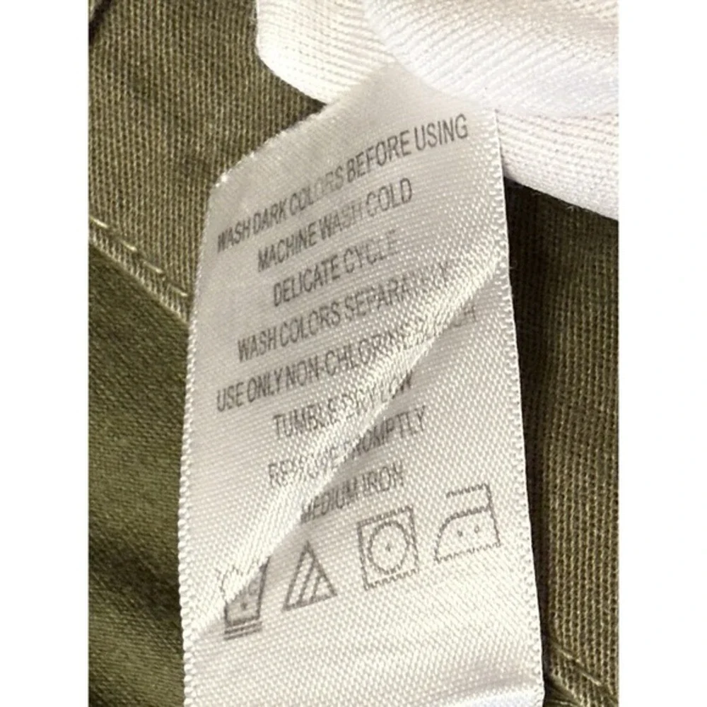 Ellos Olive Green Cotton Blend‎ Stretch Skort Plus 22 Mini Skirt Casual  82-20